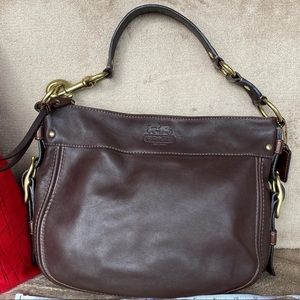 Coach Zoe F12671 Brown Leather Hobo Bag